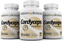 Cordyceps Pilz – 8:1 Extrakt – 1000mg pro Servieren – 3 Pack – Unterstützt Immun-, Respirator- und Nierengesundheit – 180 Tabletten – Non-GMO, Glutenfrei