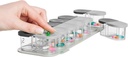 Sagely Smart XL Wöchentliche Pille Sorter | Easy-to-Use Extra große Wöchentliche Pille Organizer | 12" x 4" x 2" | Tragbare AM/PM 2 mal pro Tag Wöchentliche Magnetische Pille Organizer (White/Gray)