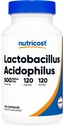 Nutricost Lactobacillus Acidophilus 500 Mio. KBE pro Portion (120 Kapseln)
