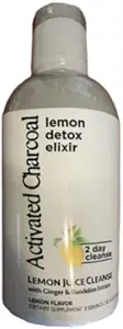 Détox Elixir de citron de charbon activé - 32OZ Saveur de citron