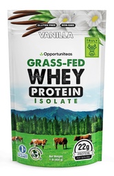 Opportuniteas Grass Fed Vanilla Whey Protein Isolate Powder - 22g Protein Pulver ohne künstliche Süßungsmittel, Hormonfreie Kühe, GMO - 1lb