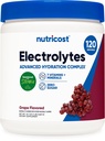 Nutricost Electrolyte Complex Pulver (120 Portionen, Trauben) - Hydration Supplement Drink Mix mit Vitaminen und Mineralien