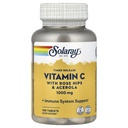 SOLARAY Vitamin C 1000mg Timed Release Kapseln mit Rose HIPS & Acerola Bioflavonoids, Zwei-Stufe für hohe Absorption & Alle Tage Immunfunktion Unterstützung, 60 Tage Garantie (100 Portionen, 100 Tabletten)