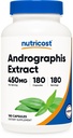 Nutricost Andrographis Extract 450mg, 180 vegetarische Kapseln - Non-GMO & Gluten Free