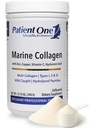 Patient One Marine Collagen | Powder Supplement to Provide Whole-Body Support* | mit Collagen Typ 1, 2 und 3 sowie Collagen Cofactors | 13,75 oz
