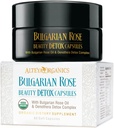 Alteya Organics Rose Beauty Detox Capsules - USDA Certified Organic with Bulgarian Rose Oil and Oenothera Detox Complex - 30 Servietten