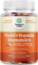 Multivitamingummis für Erwachsene - Halal Multivitamin Gummy mit B12 Biotin - Gelatin-Free Gummy Multivitamine für Männer & Frauen - Vitamin Gummis mit Zink & Vitamin D - Non-GMO Gluten-Free - 90 Count