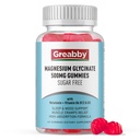 Magnesium Glycinate Gummies 500mg für Erwachsene Schlafunterstützung, Kaubare Magnesiumgummis für Damen und Herren, Muskelrelief & Magnesium Versorgung (60 Gummi)