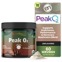 EarthNutri PeakO2 Workout Supplement - Pilz-Ergänzung für Pre Workout Endurance & Athletic Performance – Keine Additive, keine Füllstoffe – Unterstützt Stamina, Stärke & Erholung - 60 Portionen