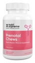 Nutri Supreme Prenatales Vitamin, Chewable Prenatal Vitamine für Frauen mit 800 MCG Folate, komplette Pregnancy Multivitamin mit Eisen, Kosher, Cherry Flavor, 90 Count