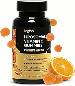 LEGION Liposomal Vitamin C Supplement - Hohe Absorption Liposomal VIT C Ergänzung für Frauen und Männer - Natürliche Vitamin C Ergänzungen für Immunsystem Unterstützung (60 Vitamin C Kapseln)