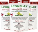 Leonflax, 100% Authentic Canadian Flax Seed, All-Natural, High Fiber Content, Nahrungsergänzungsmittel zur Verbesserung Ihrer Verdauung Gesundheit, 18 Oz, Tasche, Natural Health Corporation (Pack mit 3)