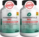 Kerassentials Max - Haar, Haut und Nägel Unterstützung Ergänzung | Biotin, Calcium, Magnesium, Folate & Kräutermischung | Premium Formel | 120 Kapseln, Vegan & Gluten-frei