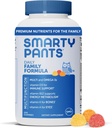 SmartyPants Multivitamin für Männer, Frauen & Kinder: Vitamin Gummis mit Omega 3 Fischöl (EPA/DHA), Methylfolat, Vitamin D3, C, Vitamin B12, B6, Vitamin A, K & Zink, 200 Zähler (30 Tage Versorgung)
