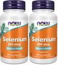 JETZT Ergänzungen, Selen (L-Selenomethionin) 200 mcg, Essential Mineral*, 90 Veg Kapseln (Pack von 2)