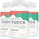 TUDCA Liver Ergänzungen 1000mg - 180 Vegan Kapseln, Milk Thistle Kräutermischung mit Fulvic und Huminsäure für Leber, Verdauungsgesundheit