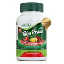 DEVA Tuba Prime Vegan Multivitamin Iron-Free - hochkarätig Vitamin & Mineral Nahrungsergänzung - Antioxidantien, Frucht & Gemüse Mischung, Super Pilze, Probiotika, Präbiotika, Samen, Kräuter 90 Tabs