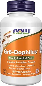 JETZT Ergänzungen, Gr8-DophilusTM mit 8 Strains & 4 Billion Potency, Regal Stabil, 120 Veg Kapseln