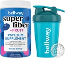 Bellway Super Fiber Powder + Frucht, Mixed Berry Shaker Bottle Bundle