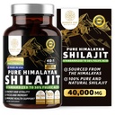 Pure Himalayan Shilajit Ergänzung für Männer und Frauen, [40,000MG, Max Strength] Enthält 50% Fulvic Säure mit über 85 Trace Minerals Energie, Gehirn und Immunität zu unterstützen, 120 Veg Caps