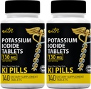 Kaliumjodid Tabletten 130 mg (2 Packung) - 280 Tabletten