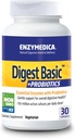 Enzymedica - Digest Basic + Probiotics, Essential Digestive Enzymes with Probiotics, 30 Capsules FFP