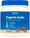 Nutricost Organic Inulin Powder 1LB (454 Gramm) 7 Gramm Fiber Per Serving - von Chicory Root - zertifiziert USDA Organic