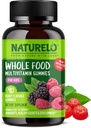 NATURELO Ganzes Essen Vitamin Gummi für Kinder - Kaubares Gummy Multivitamin für Kinder - Non-GMO - mit Vitaminen & Minerals - 90 Vegan Gummis