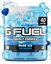 G Fuel Blue Ice Energy Drink Powder, Pre Workout Caffeine Mix für Gaming, Zucker Free Focus Amino, Vitamin + Antioxidantien, 9.9oz (Blauer Himbeer, 40 Portionen)