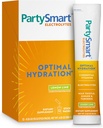 Himalaya PartySmart Lemon Lime Elektrolyte Pulver-Packets, 12 Zähler, Unterstützung Hydration, Rehydrat mit Natrium & Kalium, Vitamin C & mehr, Antioxidante Erholung Mischung Milchdistel, Ginger & Turmeric