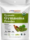 Vitamatic Certified USDA Organic Gymnema Blattpulver – 1 Pfund (16 Unzen) – Natürliche Kräuterunterstützung für Gesamtgesundheit