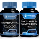 WELLNESS LABSRX Resveratrol Kapseln 10000 - Magnesium Glycinat Kapseln