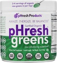 pHresh Greens Raw Alkalisierende Superfood Greens Pulver - 1 Monat Versorgung | Glutenfrei | Natürliche Enzyme | Rohstoffe | Genehmigt für intermittierendes Fasten und Keto Diäten | 5 Unzen