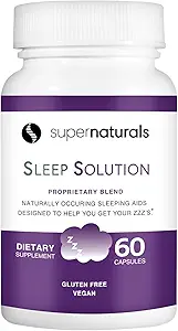 Gesundheits-Schlaf-Lösung, Schlaf-Ergänzung für Erwachsene, Magnesium und Melatonin für Schlaf bietet natürliche Schlaf-Unterstützung, Vegan Zutaten, Glutenfreie Magnesium Schlaf-Ergänzung, 60 Kapseln