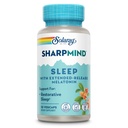 SOLARAY SharpMind Sleep, Nootropic Sleep Aid Formula, Nootropics Brain Support Supplement für eine ruhige Stimmung und gesunden Schlaf mit langsamen Release Melatonin 3mg, 60 Tage Garantie, 30 Portionen, 30 VegCaps