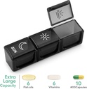 BUG HULL Wöchentliche Pille Organizer 3X pro Tag, Tägliche 7 Tage Pille Box 3 Mal pro Tag, Reise Medizin Pille Organizer Pille Fall Container für Vitamine, Ergänzungen