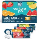 Venture Pal Chewable Electrolyte Tablets, 80 Count Fast-Dissolve Sugar-Free Stick Salt Tablets - Vielfalt Pack für schnelle Hydration, Outdoor Laufen, Wandern, Sport | Keto & Vegan Friendly | 4 Pack