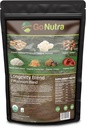 Go Nutra - Bio 7 Pilz-Ergänzung, Langlebigkeit Pilzpulver mit Lion's Mane, Chaga, Shiitake, Maitake, Reishi, Tremella und Cordyceps Pilz, Non-GMO, Gluten-Free, Vegan, 8 Unzen