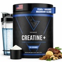 VEDGE Nutrition Creatine + | Vegan Pflanzenbasierte Kreatin Monohydratpulver | Energie, Leistung & Funktion | Ergogene Hilfsmittel für Athleten | Unflavored, 30 Servietten