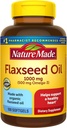 Natur Made Flaxseed Oil 1000 mg, Fish Free Omega 3 Supplement, Nahrungsergänzung für Herzgesundheit Unterstützung, 100 Softgel, 100 Tage Versorgung