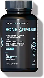Ideale Infusion Kalziumfreie Knochendichte Ergänzung: Knochenstärke & arterielle Gesundheit: Pflanzenbasierte Kieselsäure mit isländischem Magnesium, Vegan Vitamin D3 5000 IU mit K2 K1 (60 Portionen)