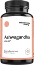 Vegan KSM 66 Ashwagandha Capsules| Hohe Potenz 5% Withanolides | Ashwagandha Root Extract Supplements | Ashwagandha 300mg | Stress Management & Well Being Support | 60 Ashwaganda Pillen