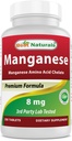 Best Naturals Manganese (Manganese Amino Säure Chelate) 8 mg- 250 Tabletten