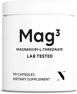 Magnesium L Threonate 2000mg pro Servierung, 30 Servierungen von Pharmazeutischem Grad, Non-GMO, Soy Free, Glutenfrei, Vegetarische Kapseln - Ergänzung für Gehirn & Gelenk