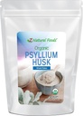 Z Natural Foods Organic Whole Psyllium Husk Flakes, eine natürliche Faser-Ergänzung, Mix It Into Smoothies, Saft, Non-GMO, Vegan, Gluten-Free, Kosher, 3 lb.
