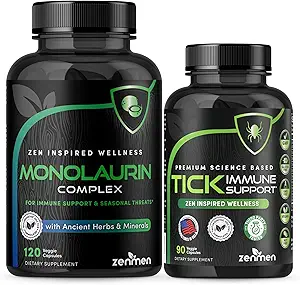 Zenmen Immununterstützung Bundle: Tick Immununterstützung und Monolaurin Kapseln