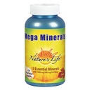 Nature's Life Mega Minerals Complex | Complete Multi Mineral + Vitamin D Supplement | 250 Vegetarische Kapseln
