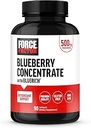 FORCE FACTOR Blueberry Konzentrat Antioxidantien Ergänzung mit BlueRich Blueberry Extrakt Supplement, Kostenlose Radikale Scavenger für tägliche Gesundheit, Glutenfrei, Non-GMO, 90 Softgels