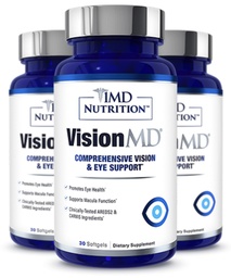 1MD Nutrition VisionMD Eye Vitamin CARMIS - mit Lutein & Zeaxanthin | unterstützt Vision Health, Everyday Eye Strain, & Occasional Dry Eye | 90 Softgels (3-Pack)