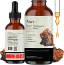 Auri Super Chaga Elixir - Pilz Superfood Liquid Supplement mit vollem Spektrum Immununterstützung aus Oxidativem Stress und Energie Lift - Chaga Tincture 60ml